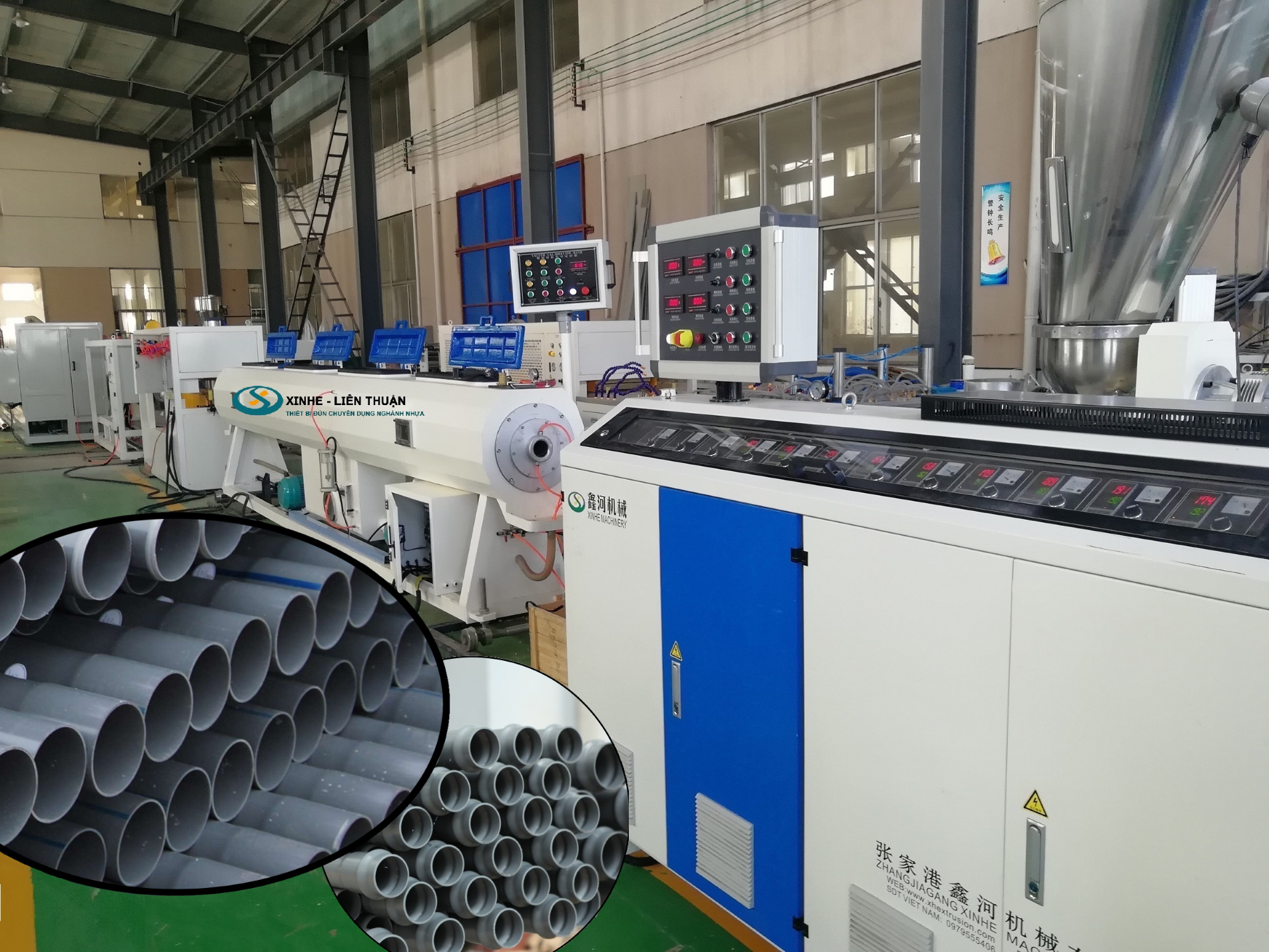 Máy sản xuất ống nhựa PVC